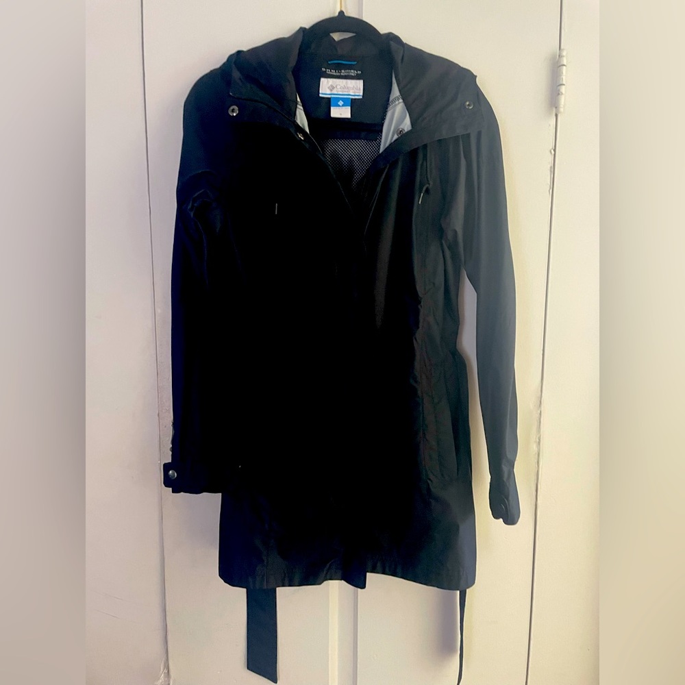Columbia Lightweight Rain Jacket Black Size Small